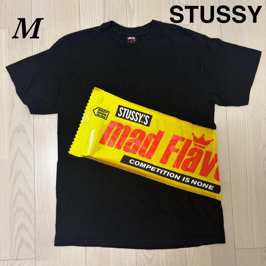 【stussy】 ステューシー 両面プリント　Tシャツ　M 黒　ブラック　半袖