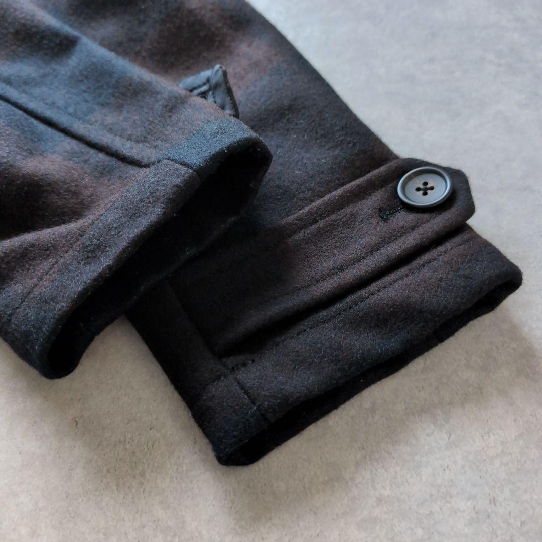ピーエスポールスミス ウールダッフルコート チェック 2way ブラウン LL PS Paul Smith WWW_SHINETEETH_COM