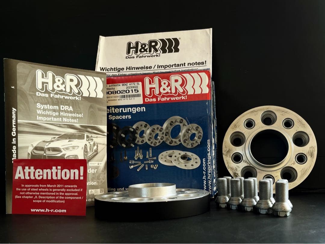 定価¥38500★H&R スペーサー 22mm★PCD112 Φ66.6★ベンツ