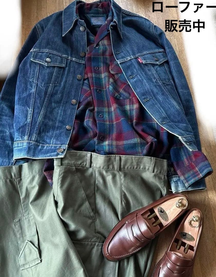 70s USA製 Pendleton マルチ チェック 開襟 ボックス シャツ 70s USA製 Pendleton マルチ チェック 開襟 ボックス シャツ