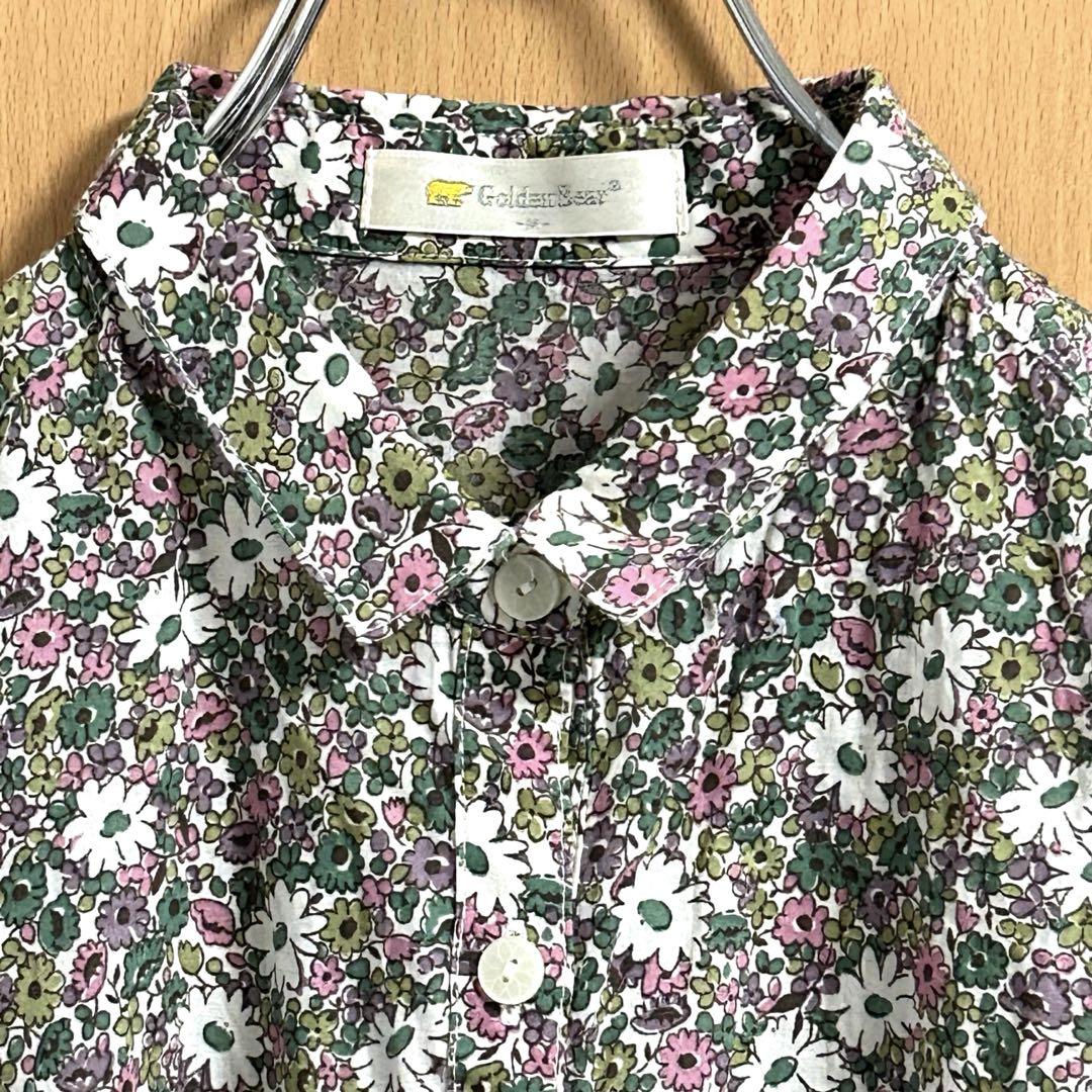 花柄プリント 襟付きデザインチュニック | 京都通販ミセスの