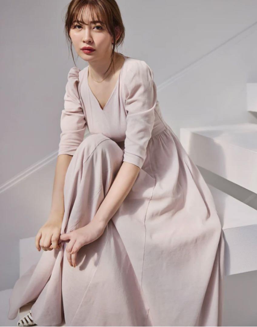 ♡herlipto♡Voile Back Ribbon Long Dress