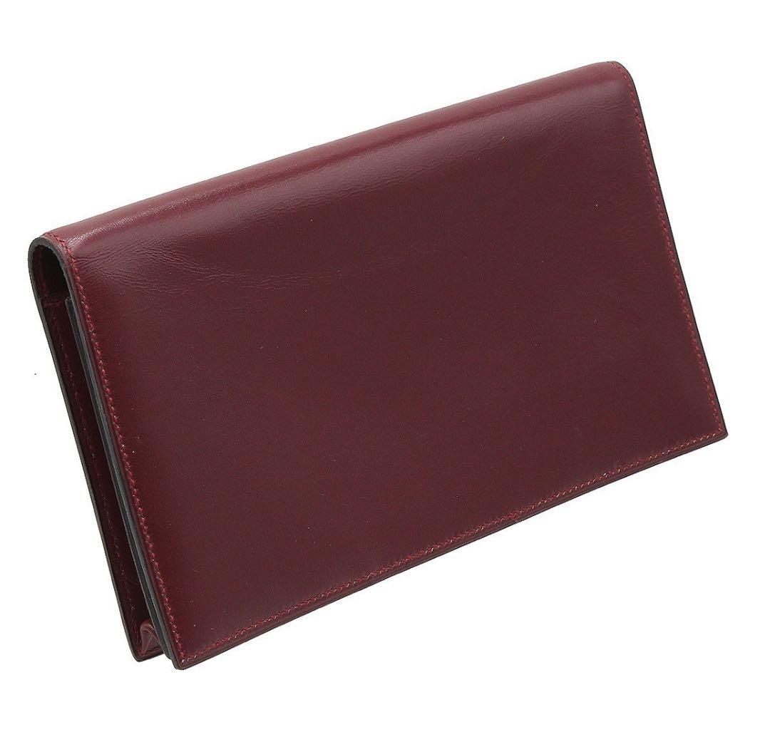 E2482 超美品!! エルメス ボックスカーフ レザー 二つ折長財布 E2482 超美品!! エルメス ボックスカーフ レザー 二つ折長財布