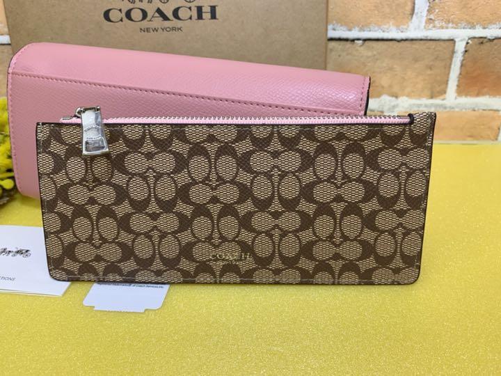 即納&大特価】 COACH コーチ 長財布 ピンク - 長財布 - alrc.asia