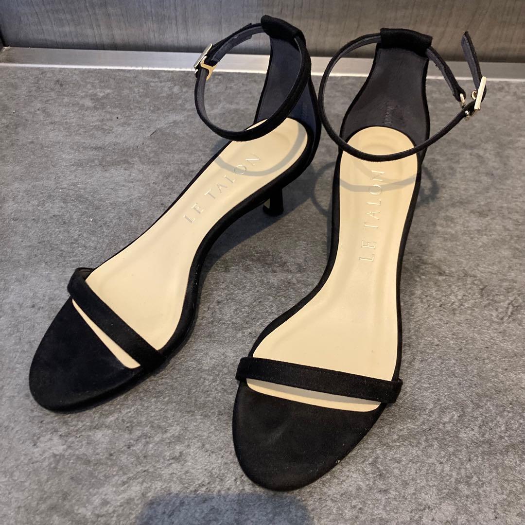 500円引きクーポン】 Le talon ルタロン 5cmホソストラップサンダル