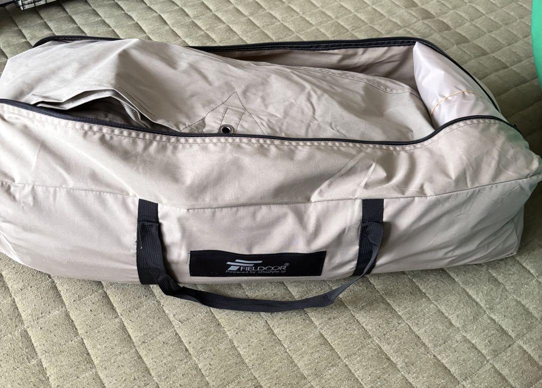 m*1様 FIELDOOR PUPTENT TC 320カーキ サイドシートとお