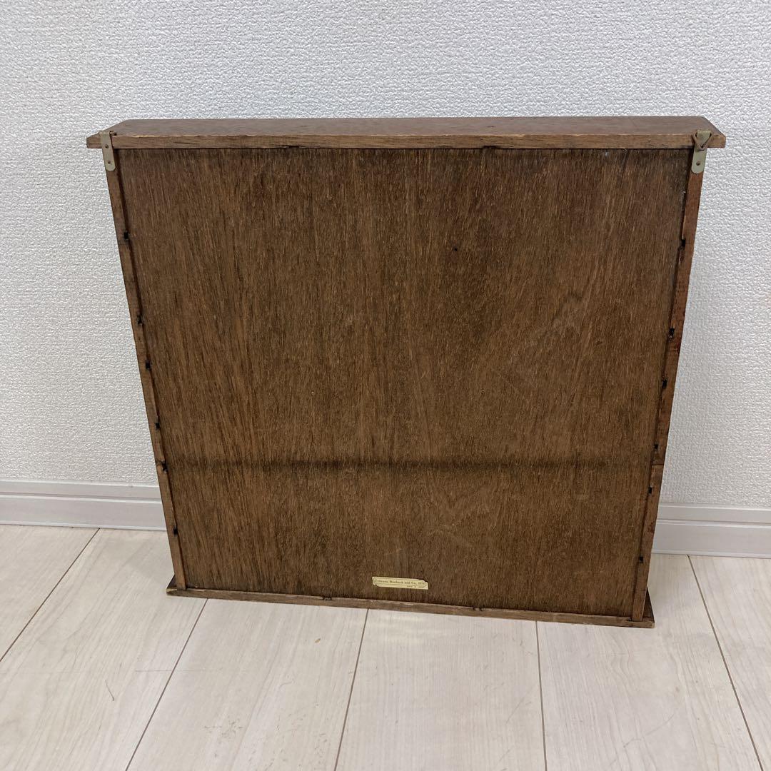 飾り棚　木製キャビネット　プリンタートレイ　小物入れ　昭和レトロ　アンティーク