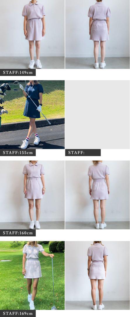 PICH GOLF 薄い紫 ポロシャツ ワッフル生地 セットアップ