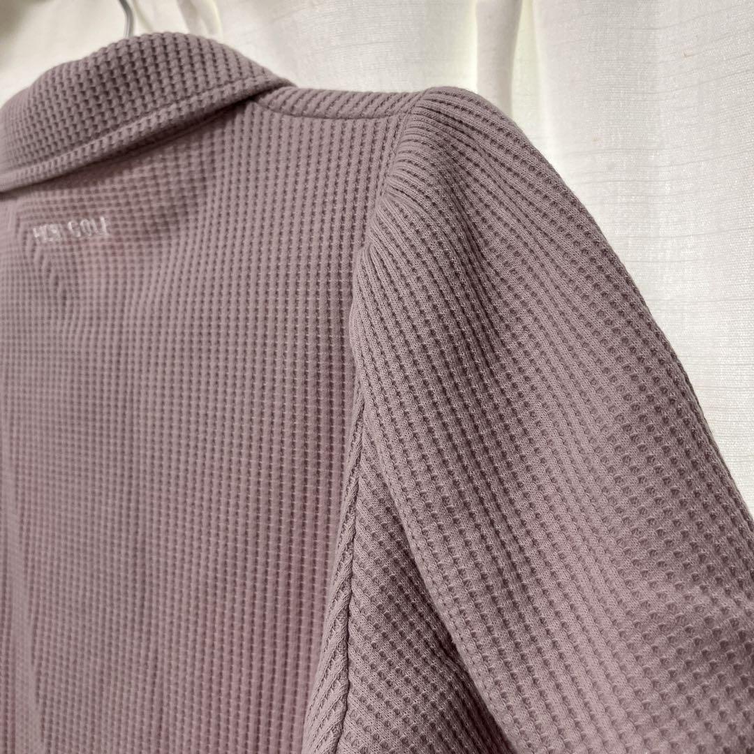 PICH GOLF 薄い紫 ポロシャツ ワッフル生地 セットアップ