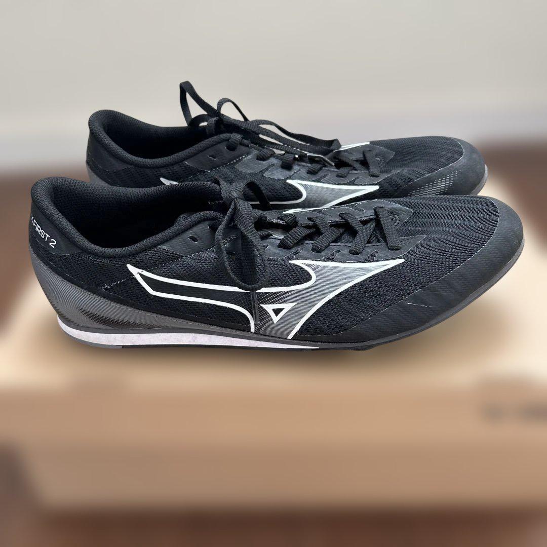 ランニング スパイク エックスファースト 2 ワイド ミズノ　黒　27cm