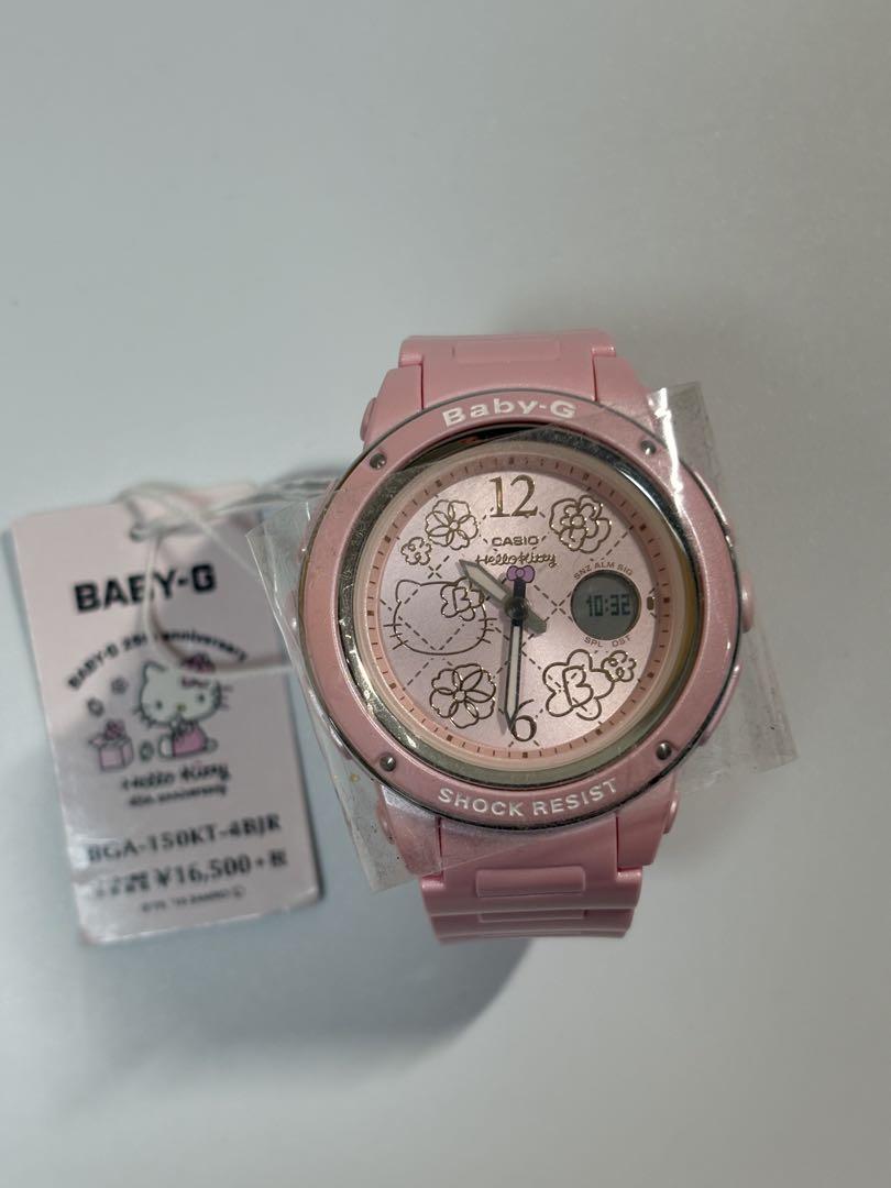 激レア 美品CASIO カシオ Baby G ベビーg ハロー キティ 45周年 未使用品 レア】カシオ Baby G ベビーg ハロー キティ 45周年