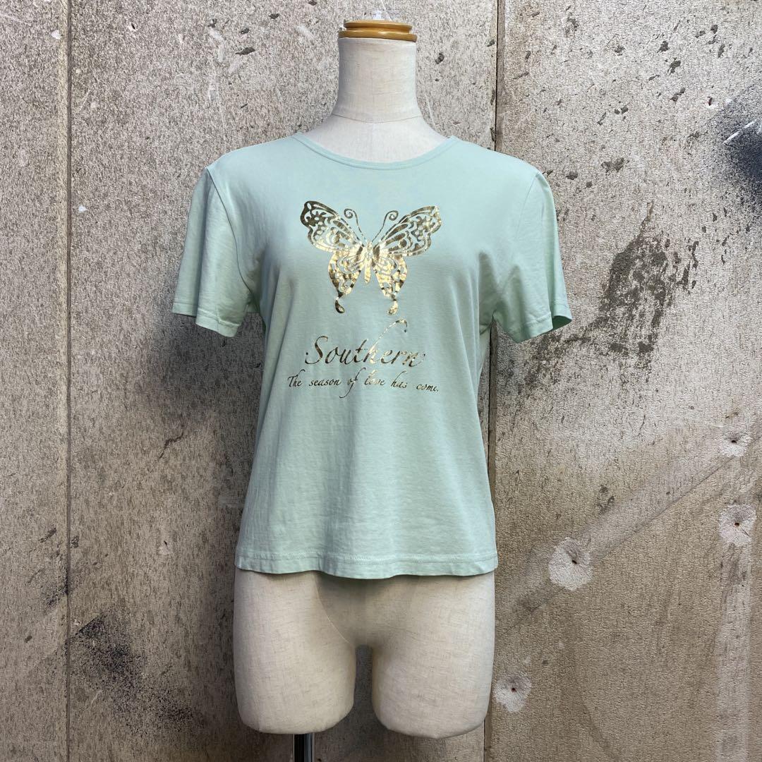 【NEW限定品】 バタフライ 蝶々 Tシャツ 平成 森ガール フェアリーグランジ トップス