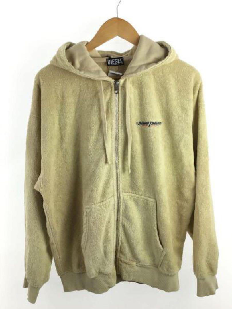 DIESEL ディーゼル パーカー スゥェット ベージュ パイル素材 S