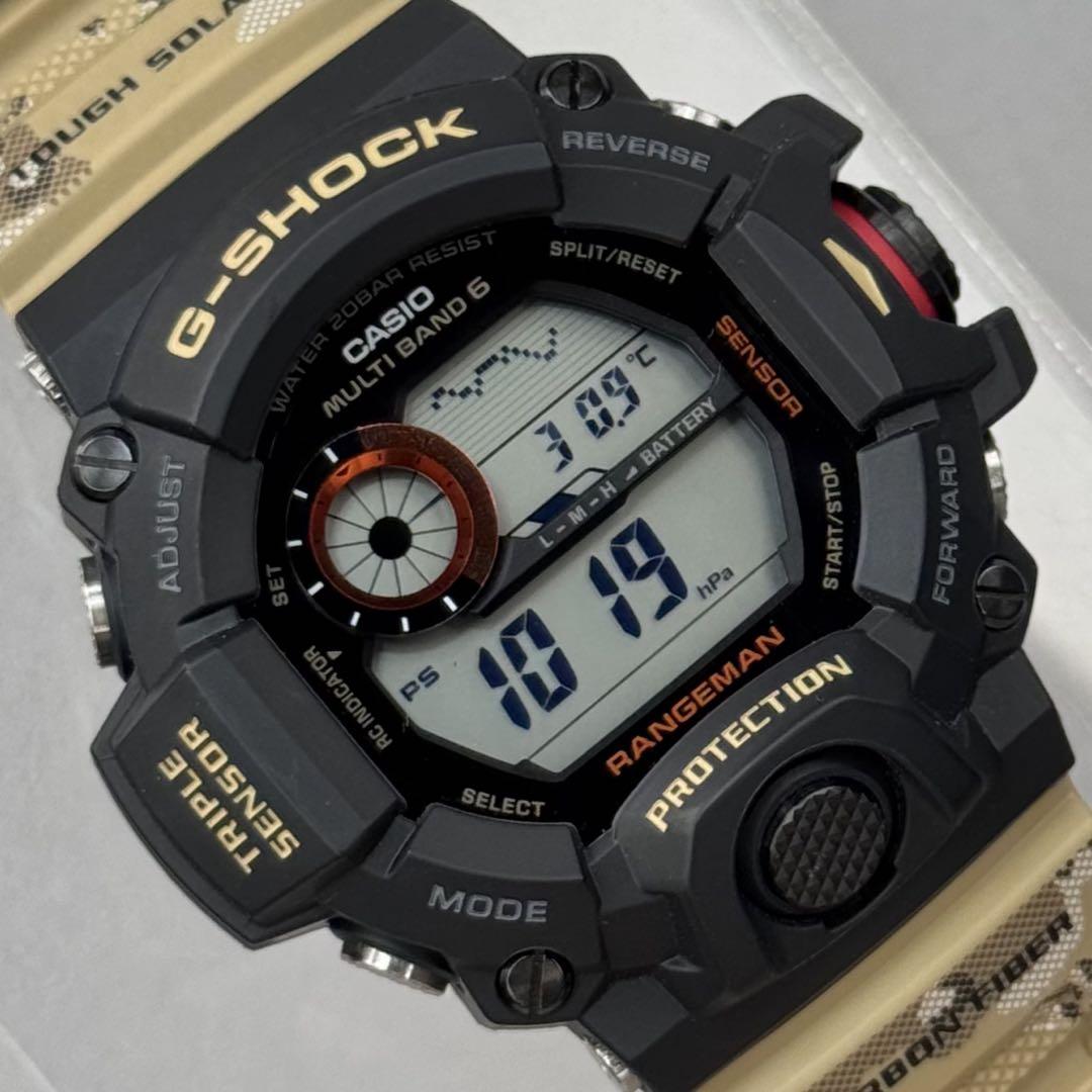 極美品 箱説タグ付G-SHOCK GW-9400DCJ レンジマン 電波ソーラー