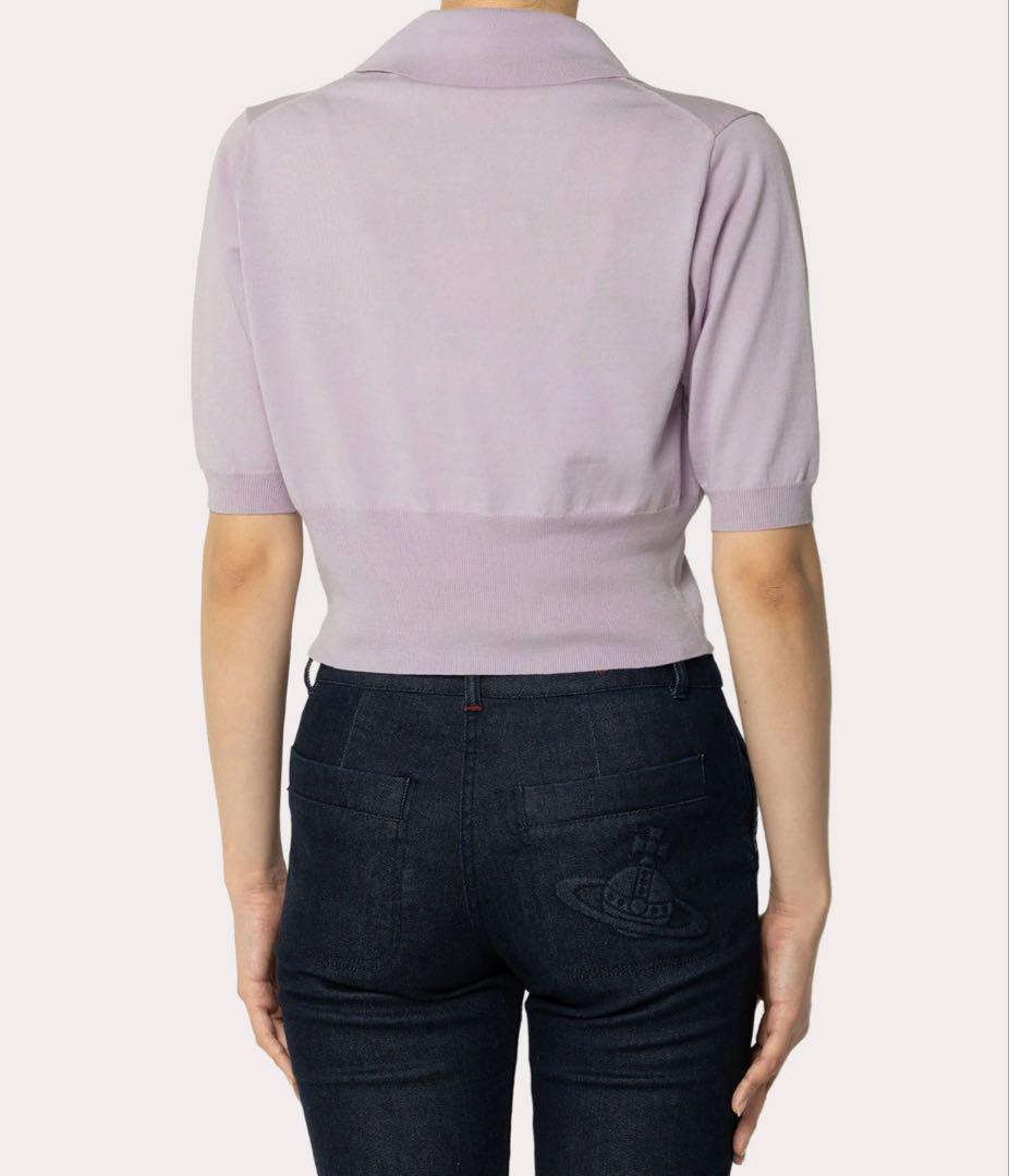 美品！Vivienne Westwood ベーシックポロトップス バイオレット 美品！Vivienne Westwood ベーシックポロトップス バイオレット