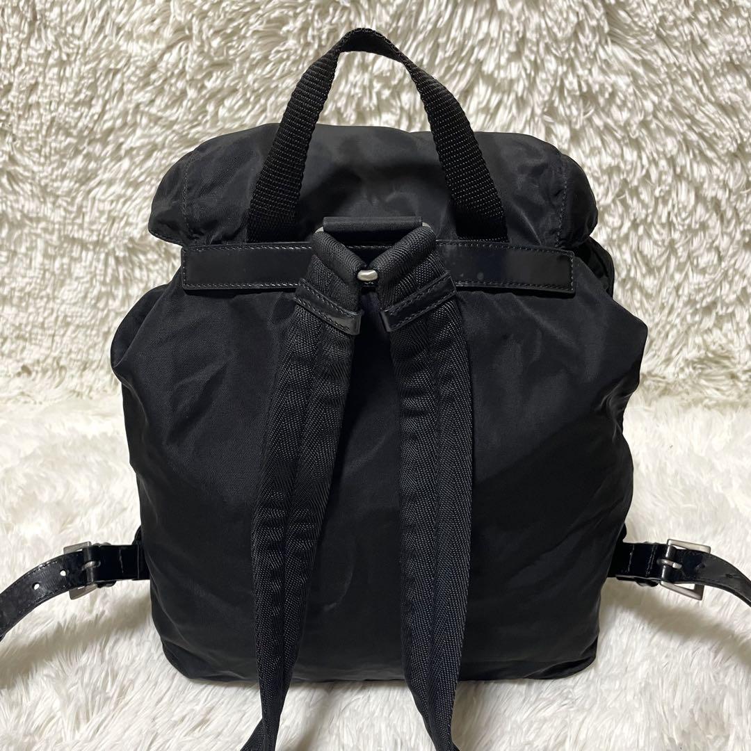 極美品✨ PRADA ブラック バックパック - メルカリ