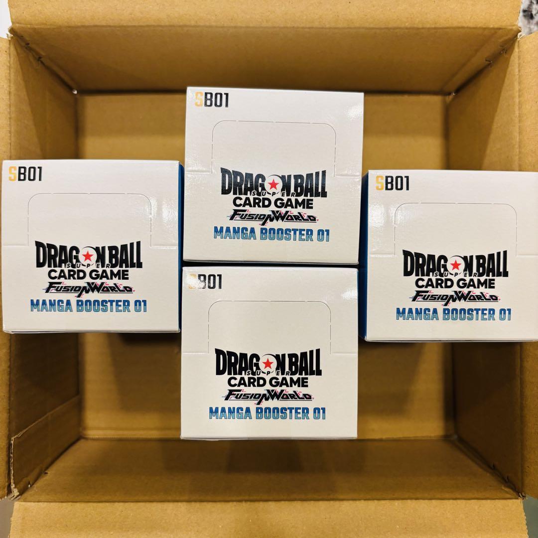 テープ付き未開封】ドラゴンボールカード MANGA BOOSTER 01 4箱