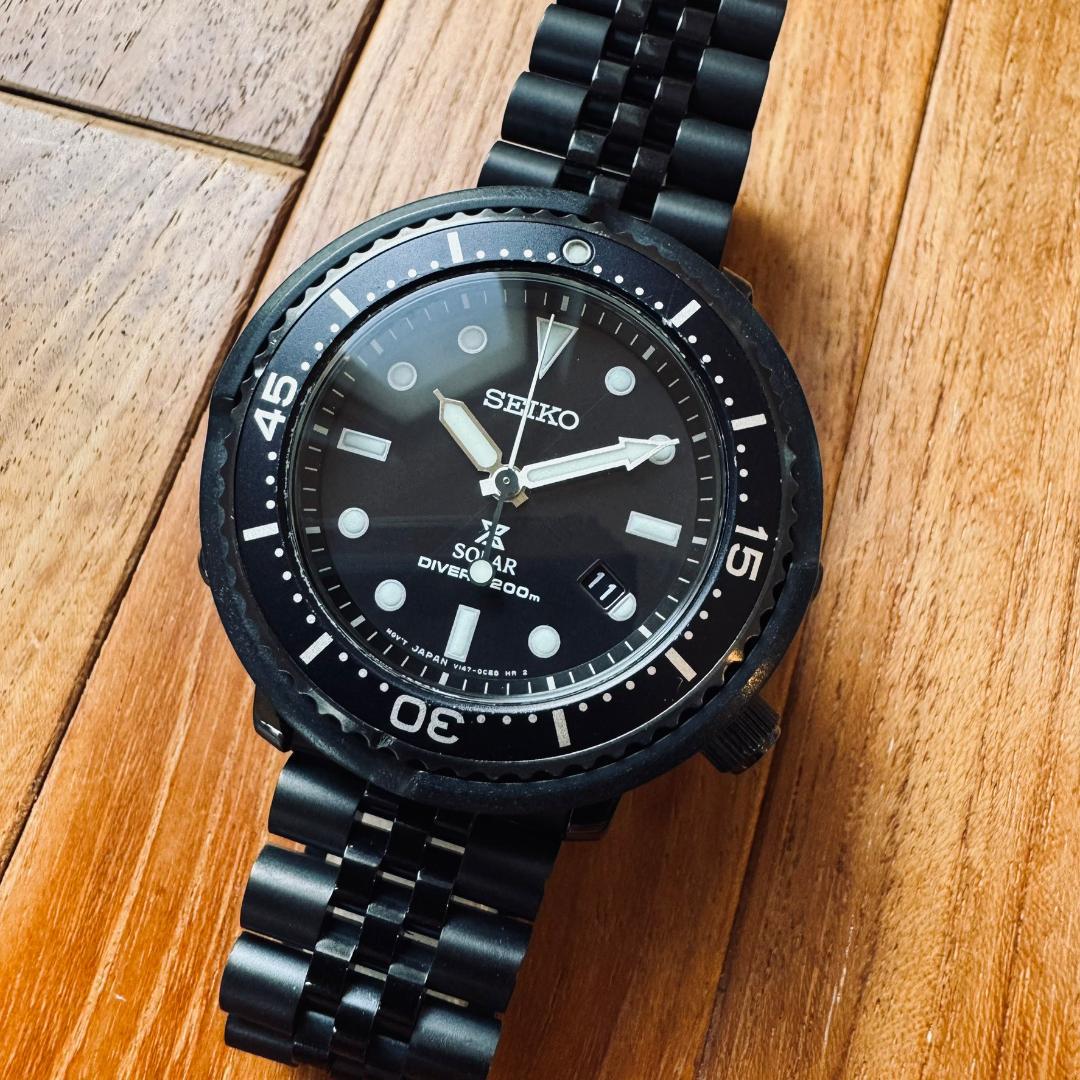 限定版 V147-0BZ0 SEIKO 美品 ツナ ダイバーズ プロスペック セイコー 時計