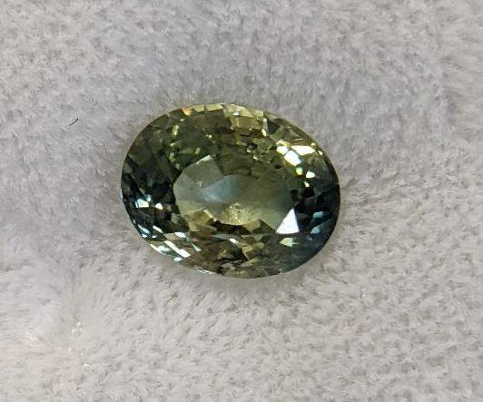 ルカリ 天然 グリーンレモン バイカラーサファイア wAOGe-m30672227830 1.41ct ❈イアです