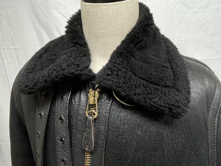 SCHOTT B-3 レザー フライトジャケット ムートン USA製 H390