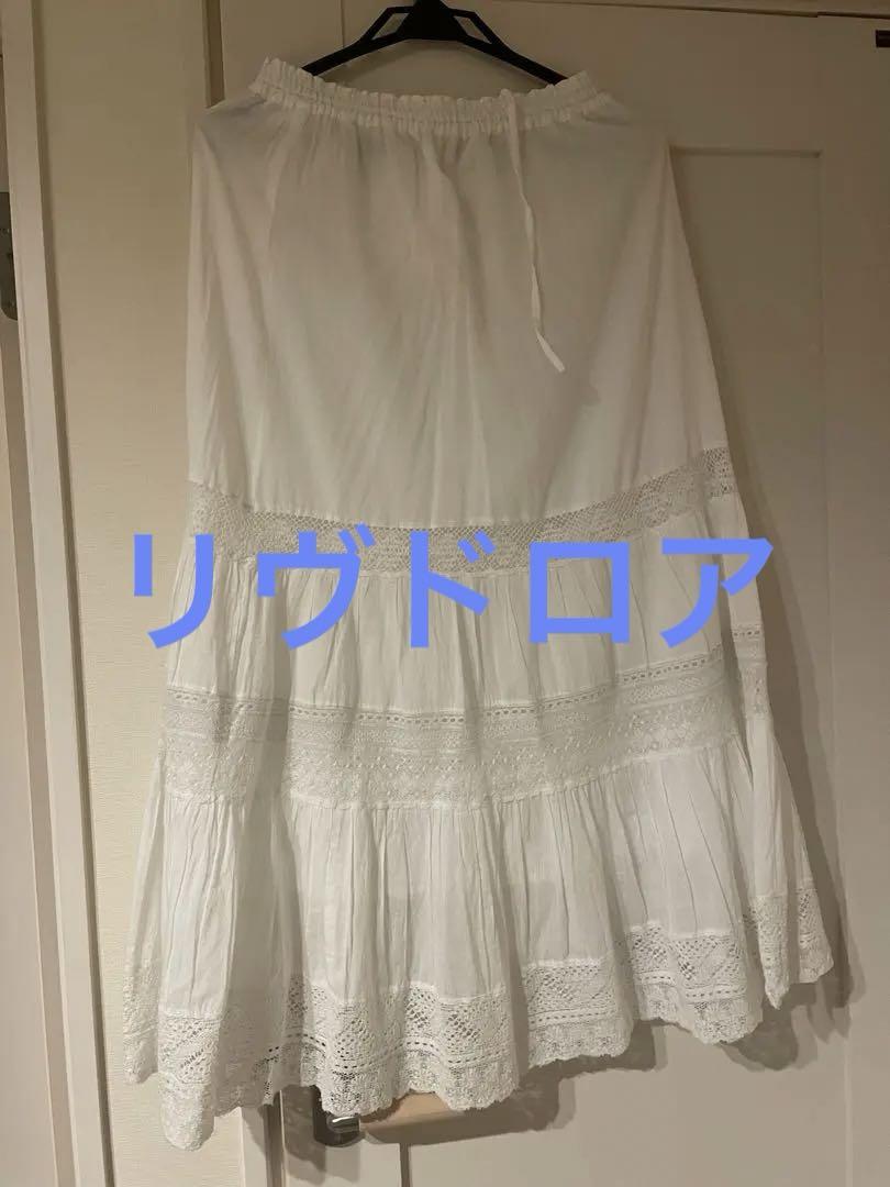 新品 ROPE レーススカート 36 白 - メルカリ