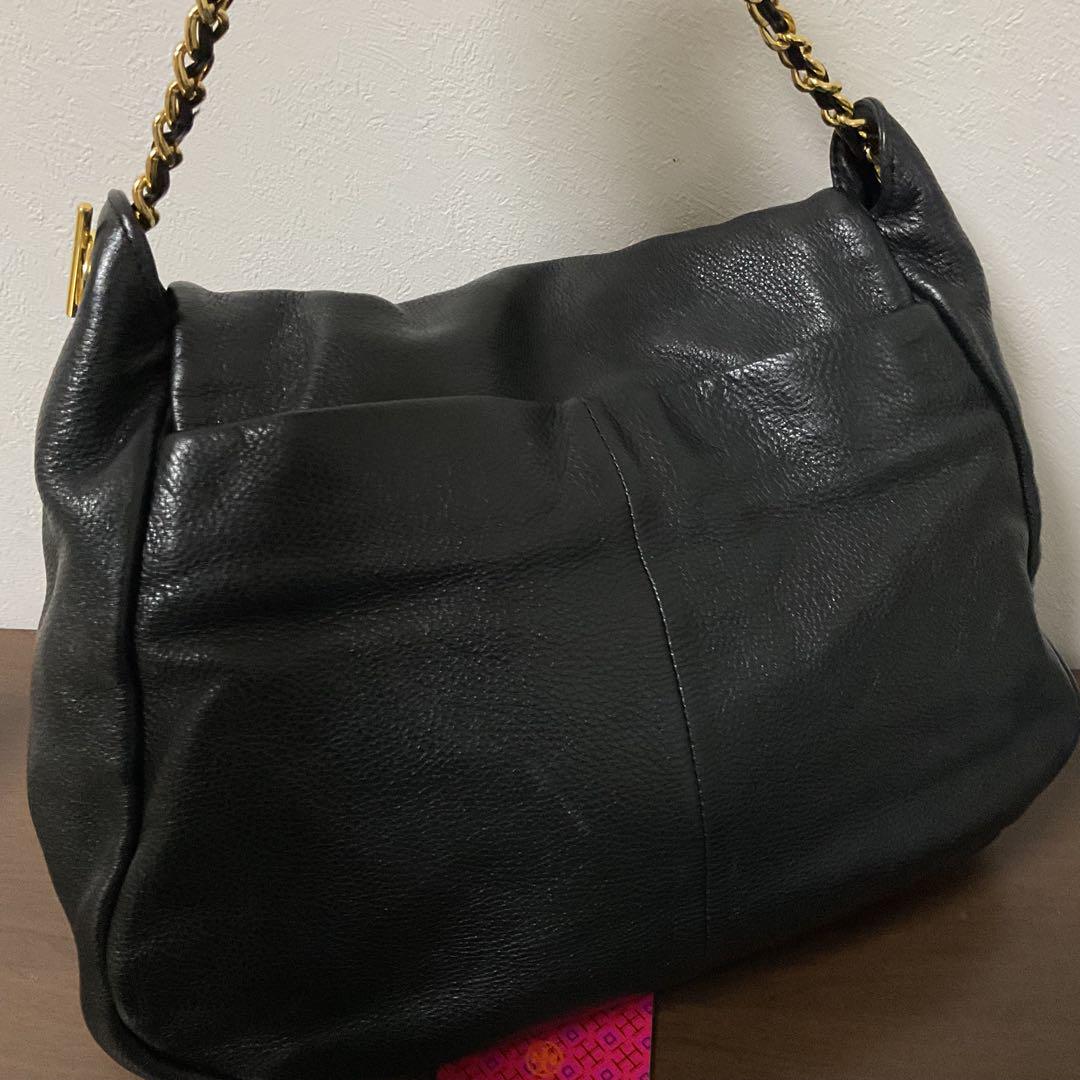 ☆開店セール☆人気 良品 トリーバーチ レザー×チェーン ロゴ