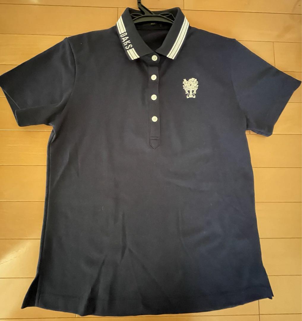 福袋 売れ残り 新品タグ付き DAKS golf レディース ポロシャツ ネイビー M レディースウェア