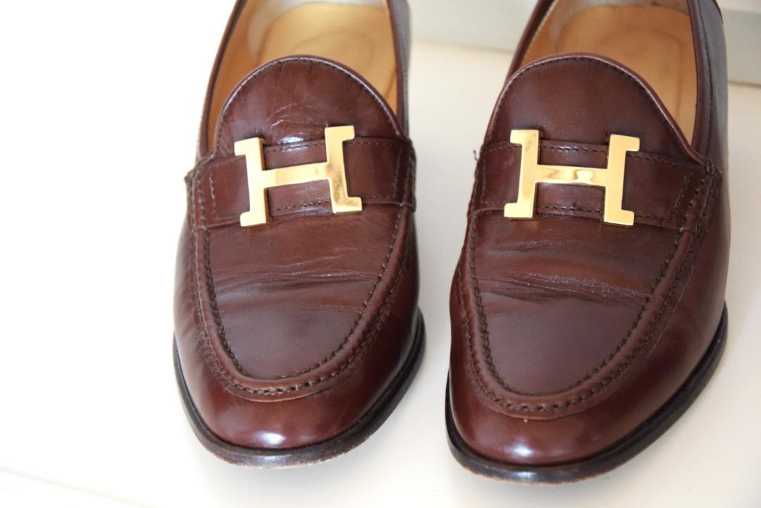 しずく様専用 HERMES コンスタンス ローファー ブラウン 36.5