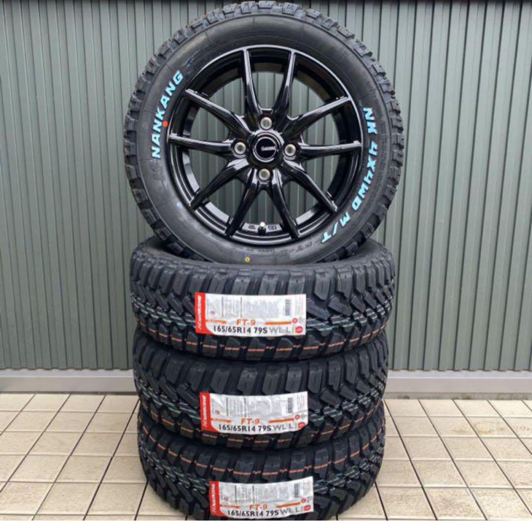 新品マッドタイヤ　アルミホイール付◆ナンカン　165/65R14