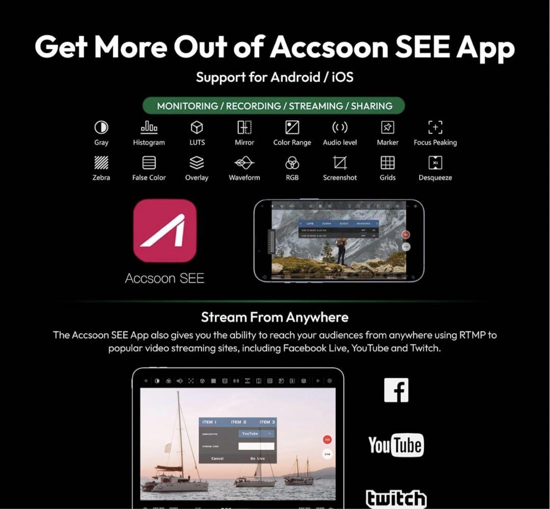 スマホアクセサリー ACCSOON CineView Nano Wireless Video
