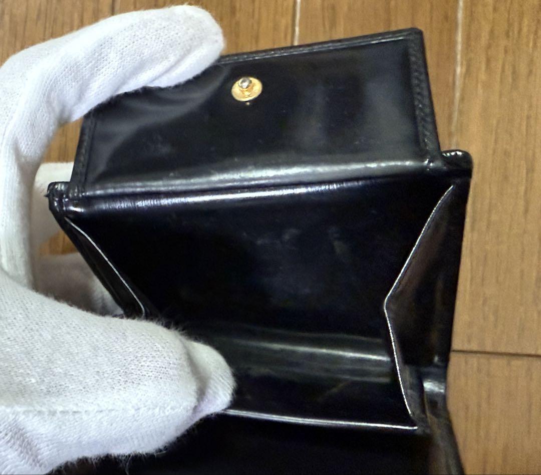 BVLGARI ブラック コンパクト折り財布 希少