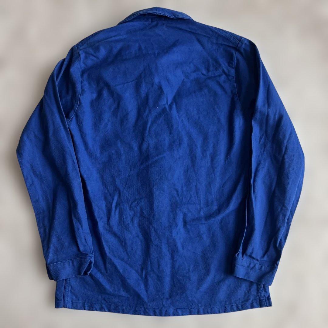 ユーロヴィンテージ/ワークジャケット/カバーオール/インクブルー/企業ロゴ