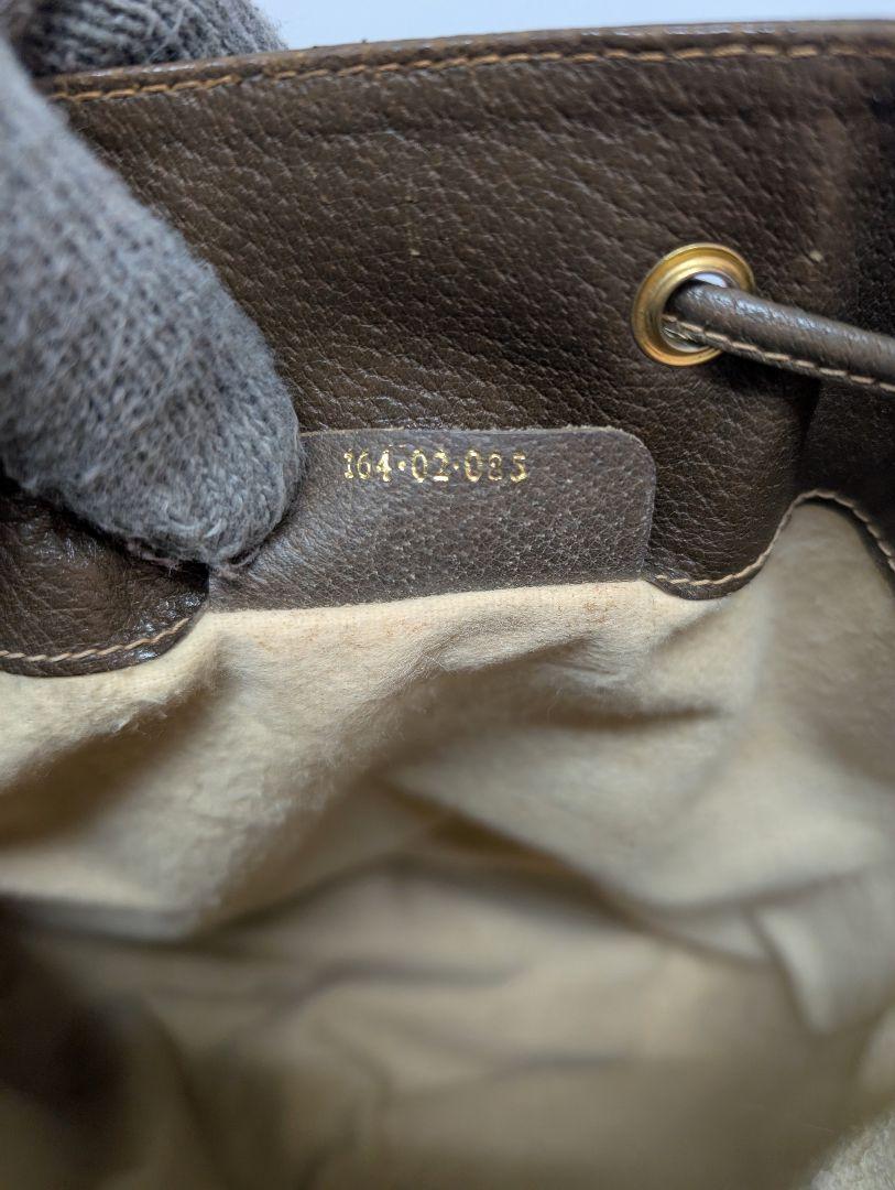 美品 極希少！gucci シェリーライン 巾着型ショルダーバッグ オールドグッチ 美品 極希少！gucci シェリーライン 巾着型ショルダーバッグ
