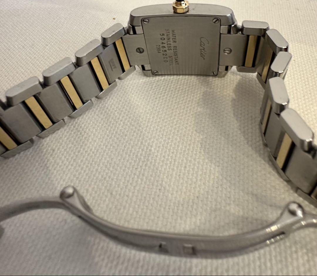 Cartier タンクフランセーズSM コンビYG W51011Q3型番2384