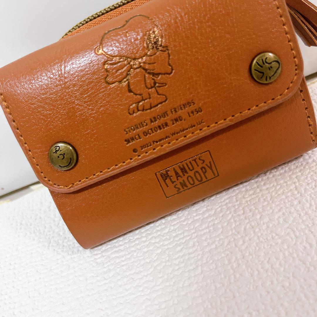 韓国ブランド通販サイト SNOOPY 極小財布 スヌーピーレザーウォレットミニ財布 小物