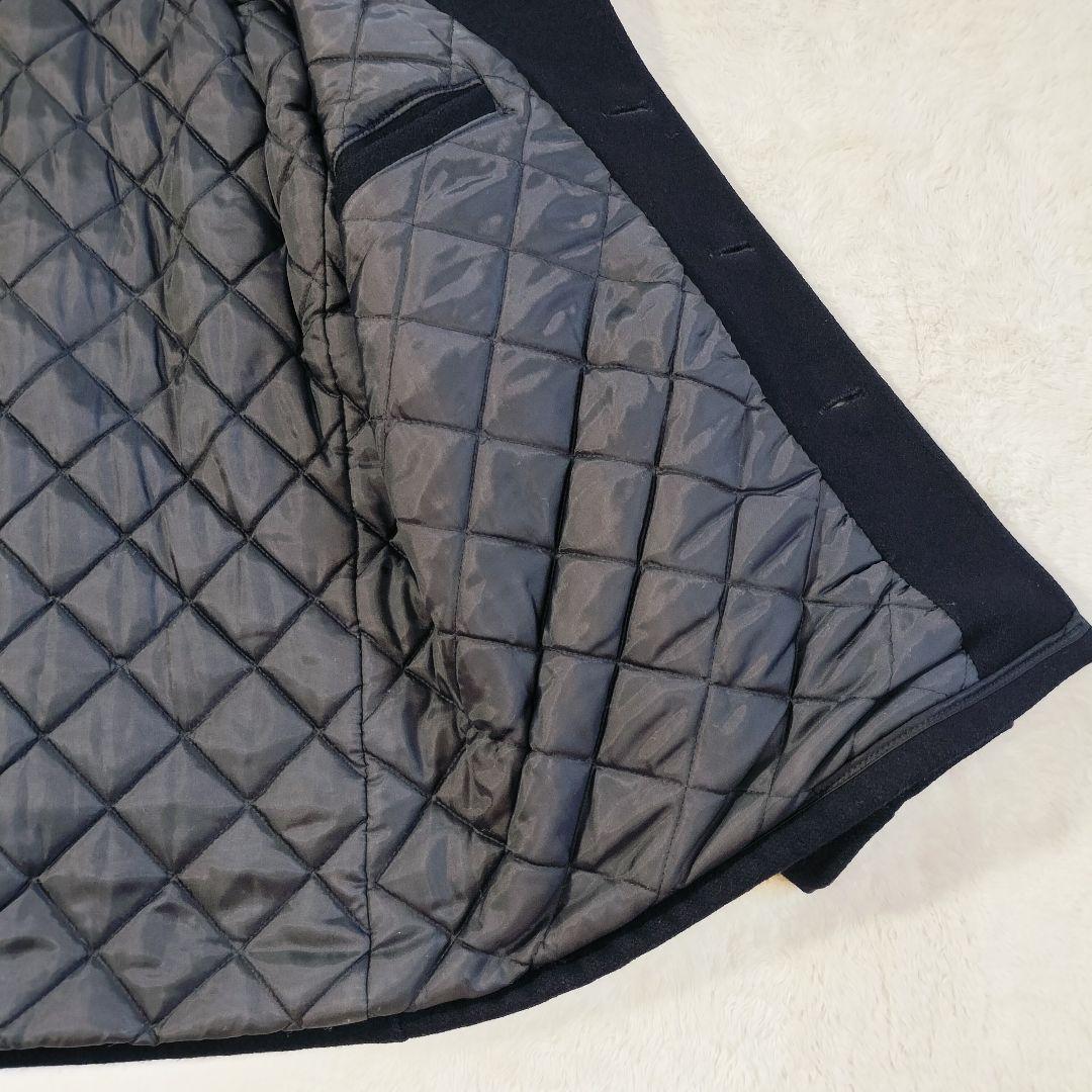 大きいサイズ☆42】美品 SCHOTT ショット シングル ピーコート 黒