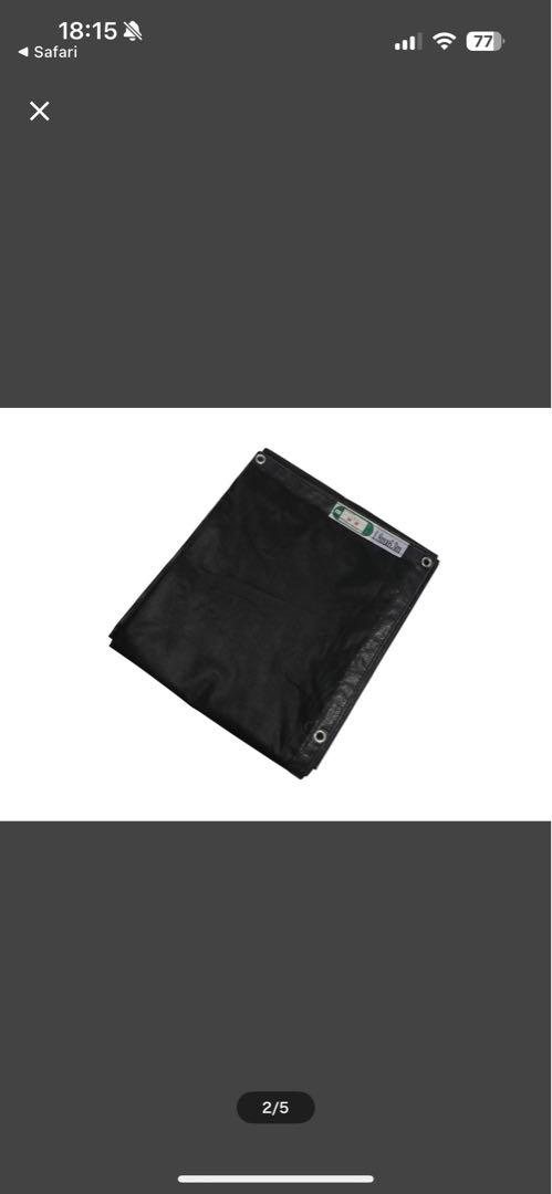 仮設足場メッシュシート　黒6.3