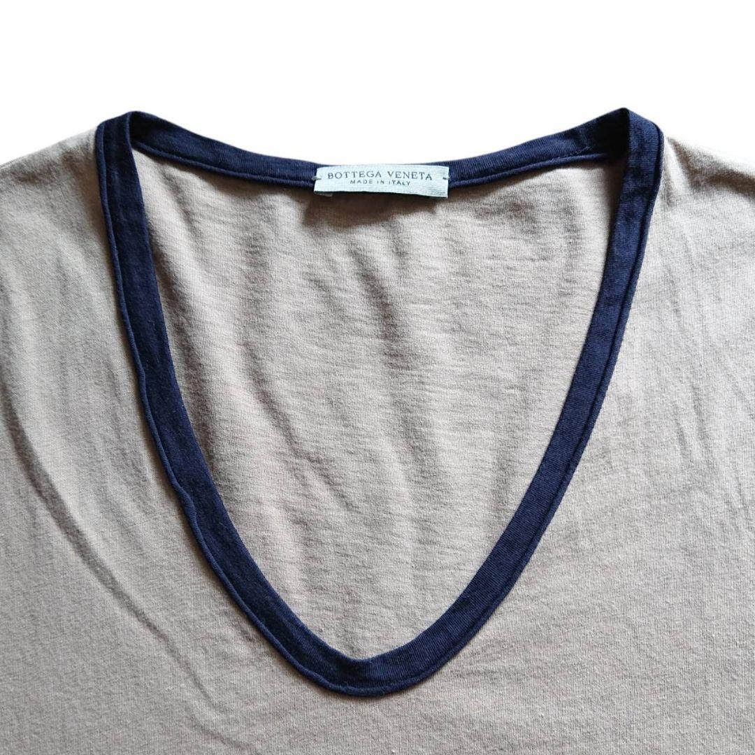 BOTTEGA VENETA アイコン刺繍 サイドライン入り パイピングTシャツ