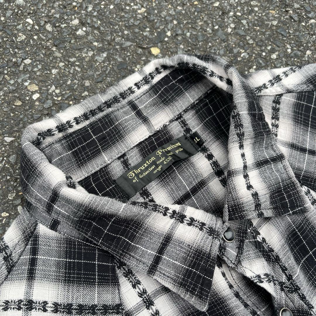 90’s archive gimmick check shirts メタル 金属