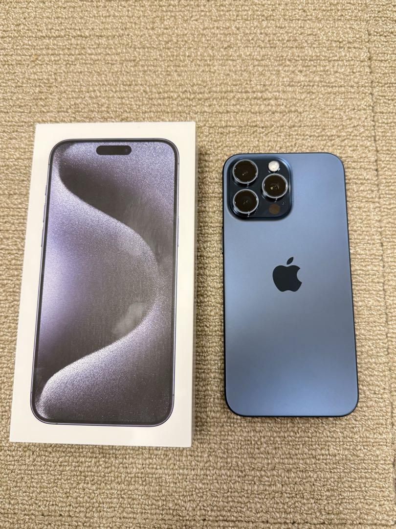 新品iPhone 15ProMax 512GB ブルーチタニウム iPhone 15 Pro Max 512GB - ブルーチタニウム（SIMフリー）[整備