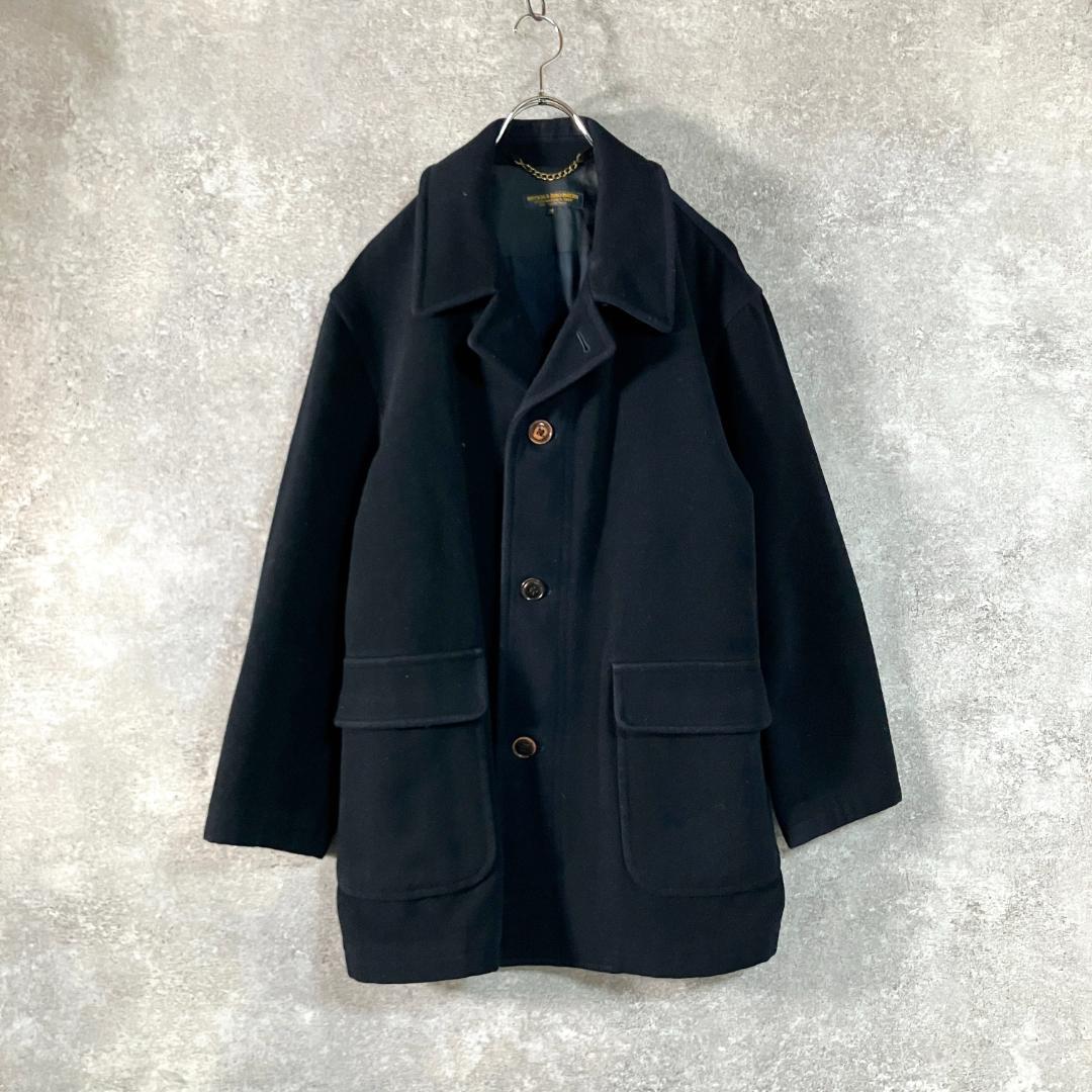 80s BROOKS BROTHERS　ピーコート　ロング　ネイビー