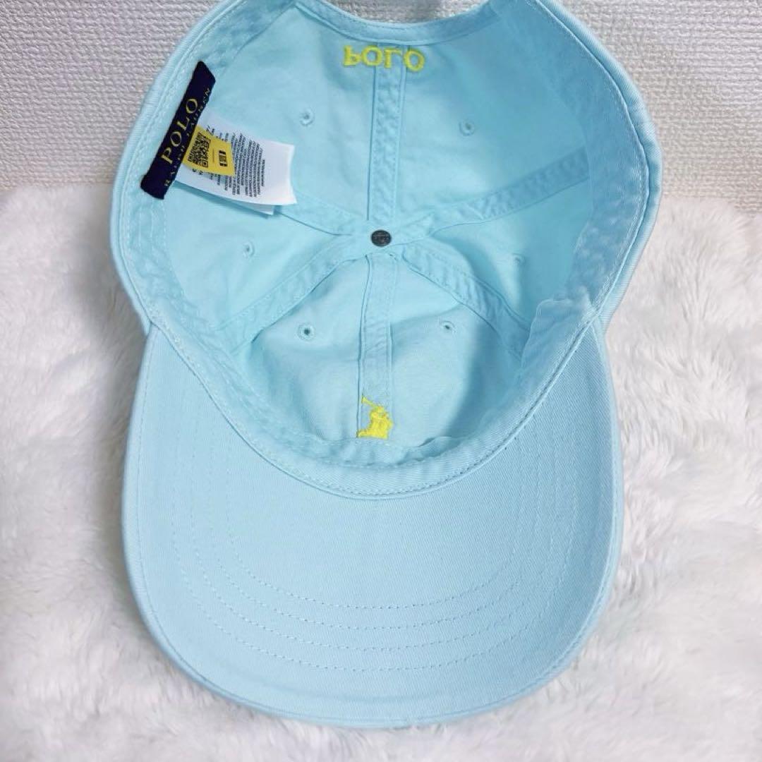 【新品未使用】POLO RALPH LAUREN コットンキャップ ライトブルー