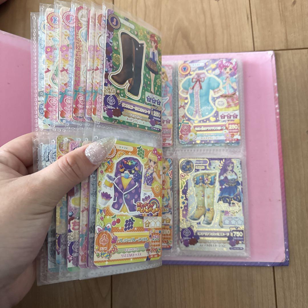 アイカツ ゲームカードセット 11ページ分 バインダー付き