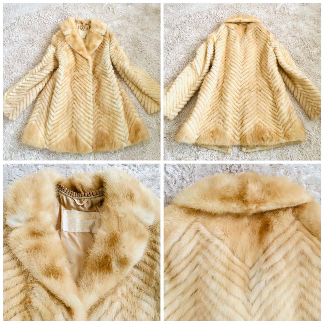 通販爆買い kjojo様専用✨✨ EMBA 高級パロミノミンクコート シェブロン 0sHXV-m30702556530 お得新品