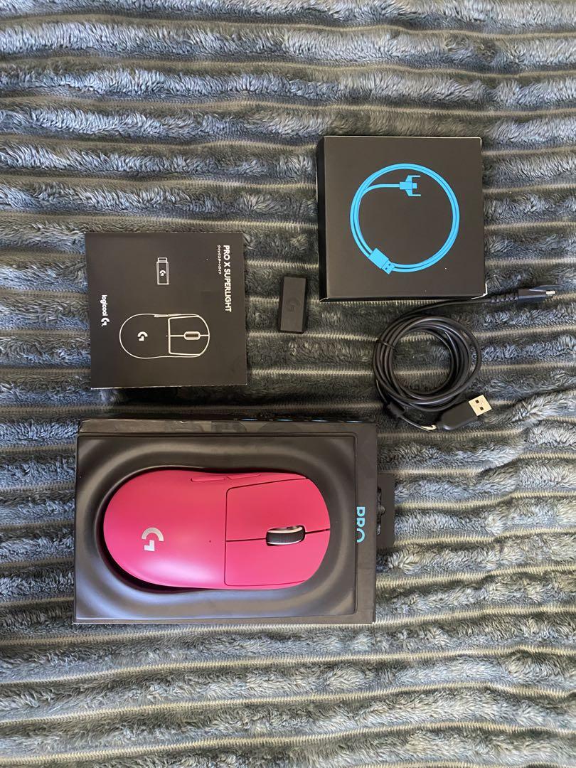 ワイヤレスマウス ピンク USBケーブル付