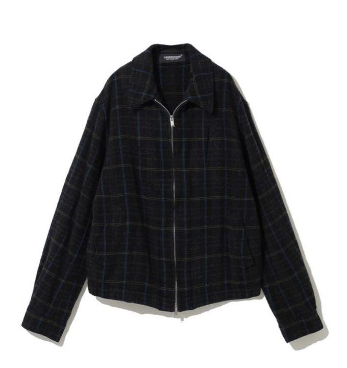 UNDERCOVER チェックダウンブルゾン undercover 20AW チェック柄縮絨ウールブルゾン 4