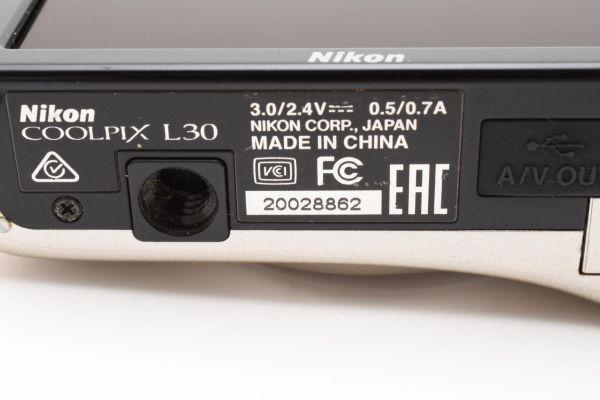 ★ 美品 Nikon COOLPIX L30 防湿庫管理 ＃N060 ★ ☆ 美品 Nikon COOLPIX L30 防湿庫管理 ＃N060 ☆ - メルカリ