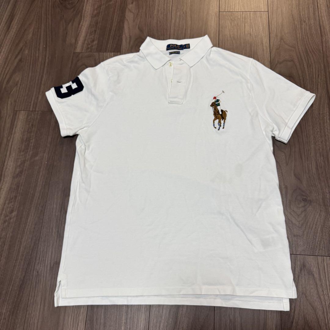 Polo Ralph Lauren ホワイトポロシャツ LG - メルカリ
