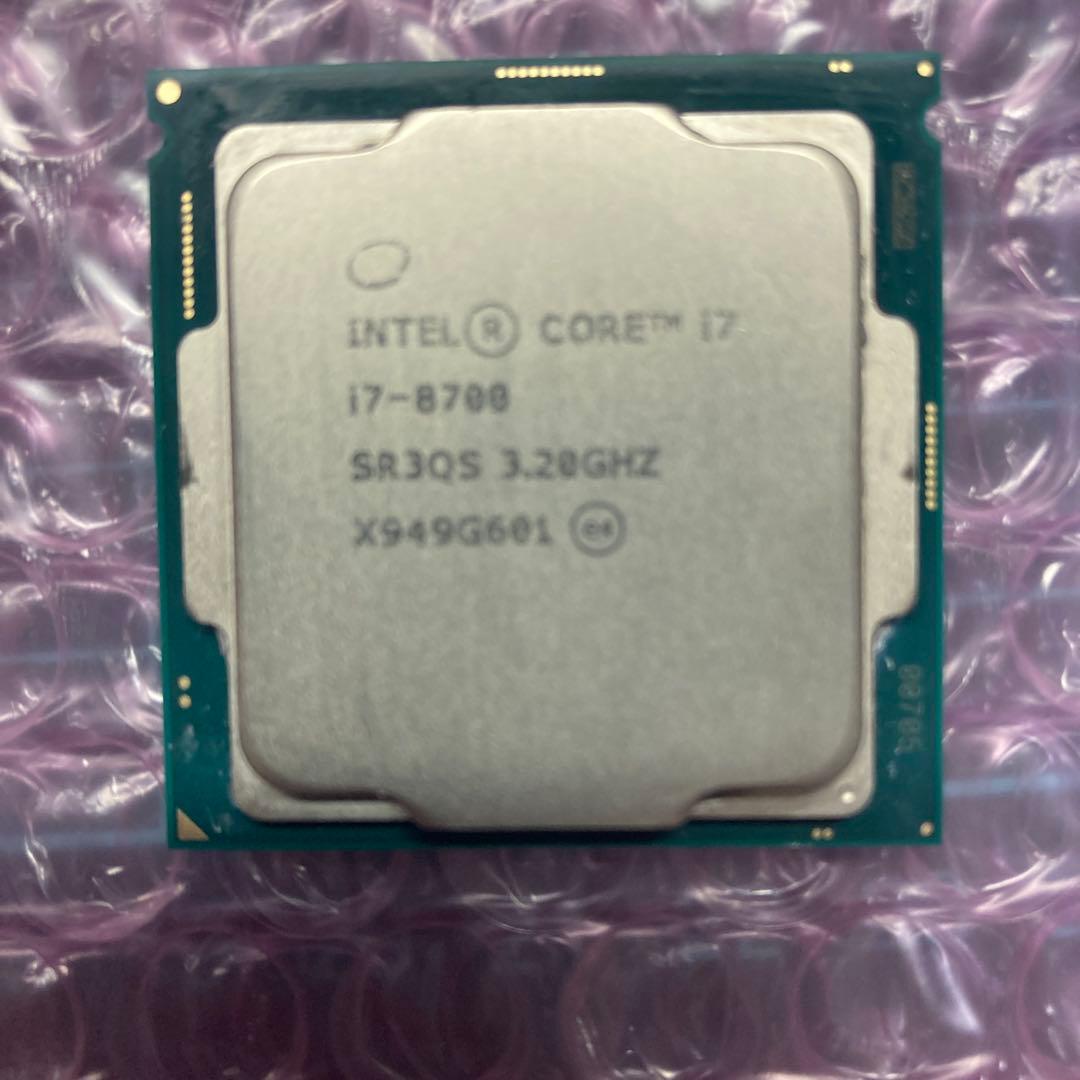 動作 済み Intel Core i7-8700intel