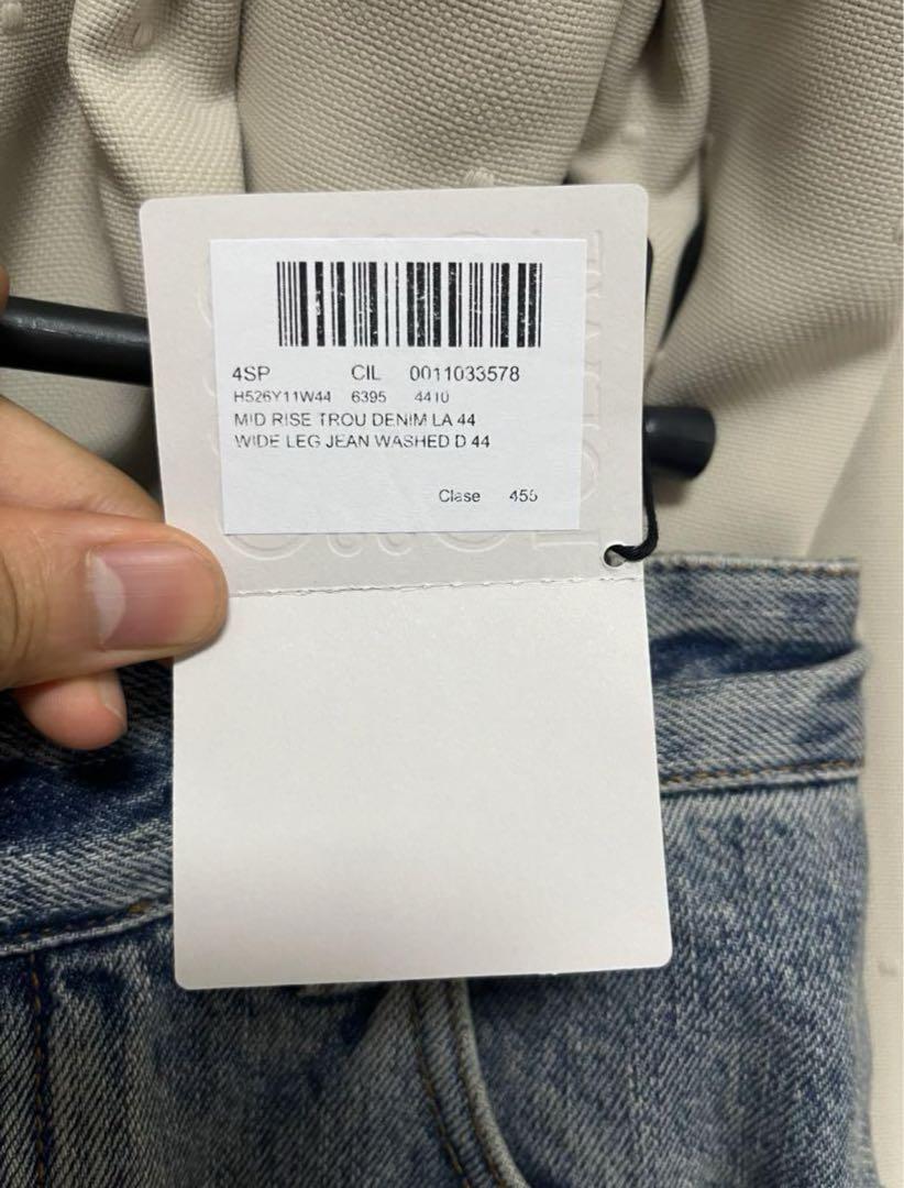 24ss ハイウエスト　ワイドレッグジーンズ　44